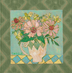 Thecla Renders, Precious thing, 250 euro, Gemengde techniek op hout zonder lijst, 21x21 cm