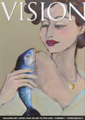 Schilderij van Mascha Kragten op de cover van VISION - maart 2011