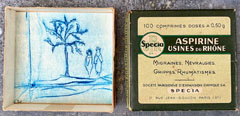 Edith Brouwer, Wandelen, 90 euro, Tetra ets op papier in vintage blikje, 7,5x7,5 cm