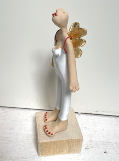 Kiki Demelinne, Engel wit 1 , 110 euro, Keramiek, 20 cm