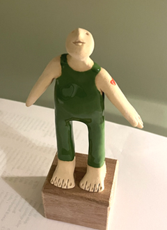 Kiki Demelinne, Man groen tattoo, 120 euro, Keramiek, 19x9x5 cm