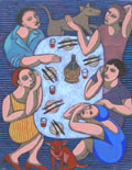 Aline Jansma, Chianti, Olieverf op hout, 23x30 cm, €.300,-