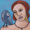 Aline Jansma, Lorre 3, Olieverf op paneel, 12x12 cm, €.125,-