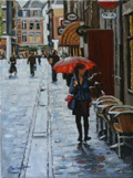 Richard van Mensvoort, Herfst 2, Olieverf op doek, 40x30 cm, €.820,-