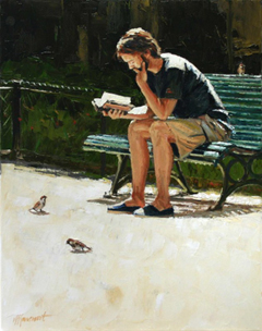 Richard van Mensvoort, Zomer 2, Olieverf op doek, 50x40 cm, €.975,-