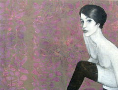 Kai Savelsberg, Frohe Botschaft, Gemengde technieken op doek, 90x120 cm, €.2500,-