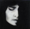 Kai Savelsberg, Einnister, Gemengde technieken op doek, 10x10 cm, €.200,-