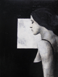 Kai Savelsberg, Insicht, Gemengde technieken op doek, 40x30 cm, €.700,-