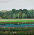 Gineke Zikken, Kwekerij, Olieverf op doek, 40x40 cm, €.950,-