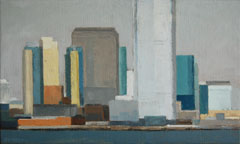 Gineke Zikken, New York, Olieverf op doek, 30x50 cm, €.850,-