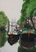 Gineke Zikken, Rijksmuseum, olieverf op doek, 100x70 cm, €.2200,-