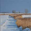 Gineke Zikken, Sloot, Olieverf op doek, 20x20 cm, €.550,-
