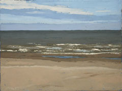 Gineke Zikken, Zee, Olieverf op doek, 30x40 cm, €.525,-
