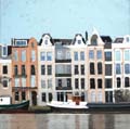 Gineke Zikken, Amstel t/o IJsbreker 2, Olie op doek, 60x60 cm, €.1080,-