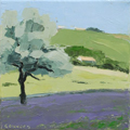 Gineke Zikken, Olijfboom, Olieverf op doek, 20x20 cm, €.300,-