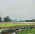 Gineke Zikken, Het hoge Noorden, Olieverf op doek, 20x20 cm, €.300,-