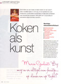 6 pagina's recepten uit ARTACUCINA in de Midi van januari 2008