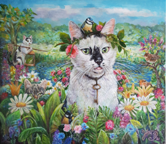 Vilma van den Berg, Schilderij in opdracht, 80x70 cm