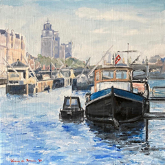 Diana de Bruin, Opdracht Amstel, 275 euro, Olieverf op paneel, 30x30 cm