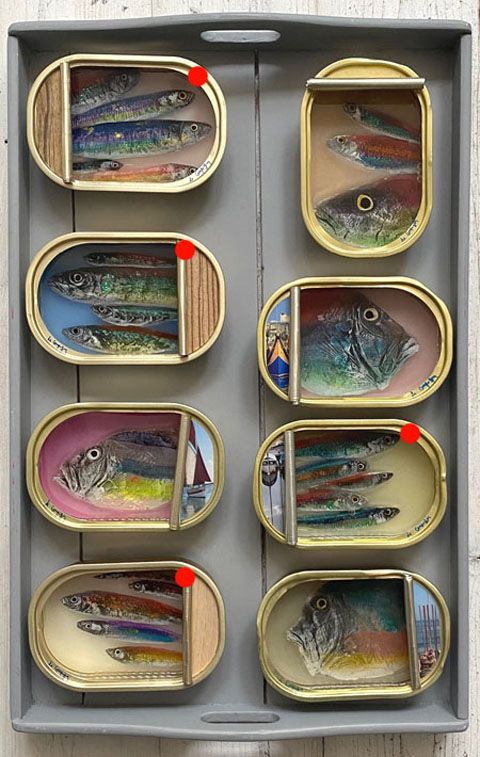 Ortaire de Coupigny, Fishtin, 110 euro, Mixed Media, 16x10,5x3,5cm