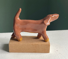 Kiki Demelinne, Hondje, 50 euro, 7x9 cm, Keramiek, 7x9 cm