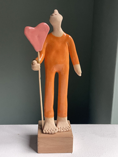 Kiki Demelinne, Hartman, 140 euro, Keramiek, 21x8x5 cm