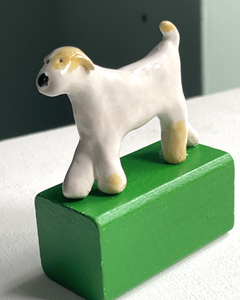 Kiki Demelinne, Hond met vlekjes, 50 euro, Keramiek, 8x7x3 cm