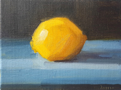 Bairbre Duggan, Lemon, 450 euro, Olieverf op doek in baklijst, 18x24 cm