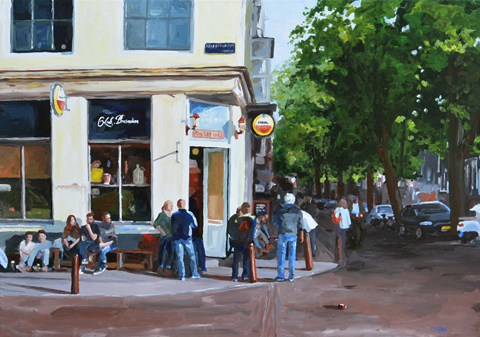 Henk Hofstra, Brandon 2, 2400 euro, Acryl op doek in baklijst, 70x100 cm