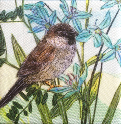 Nicole Ladrak,Mus 934, Textiel, 15x15 cm, €.100,-