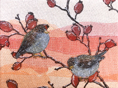 Nicole Ladrak, Mussen 1191, Textiel, 24x18 cm, €.120,-