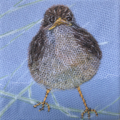 Nicole Ladrak, Musje 1253, Textiel, 10x10 cm, €.65,-