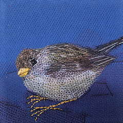 Nicole Ladrak, Musje 1255, Textiel, 10x10 cm, €.65,-