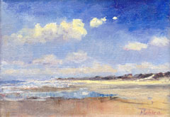 Ineke Mahieu, Dutch summer 1, Oil on canvas, 12x18x3 cm, €.120,-