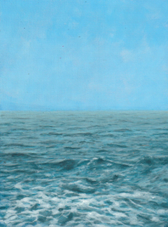 Rada Ovcharova, Zee, 325 euro, Acryl op doek in baklijst, 18x24 cm