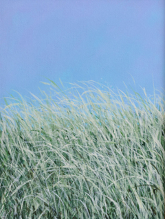 Rada Ovcharova, Dune 7, 325 euro, Oil/Mixed media on canvas in a natural wood frame, 24x18 cm