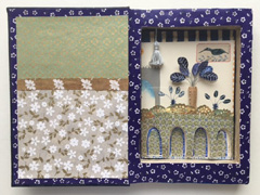 Tamar Rubinstein, Paleistuin 3, Gemengde techniek/collage in boek (kan opgehangen), 19x26 cm, 165,-