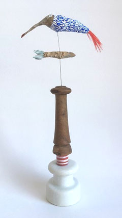 Tamar Rubinstein, Vogeltoren, 110 euro, Gemengde techniek, 22x11 cm