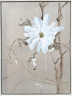 Gea Slotman, Magnolia stellata, 850 euro, Acryl op naturel linnen, 80x60 cm