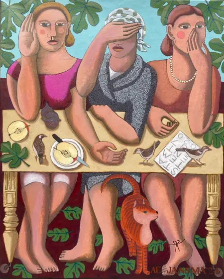 Aline Jansma, De Ongenoemde, 1750 euro, Oil on canvas, unframed, 100x80 cm