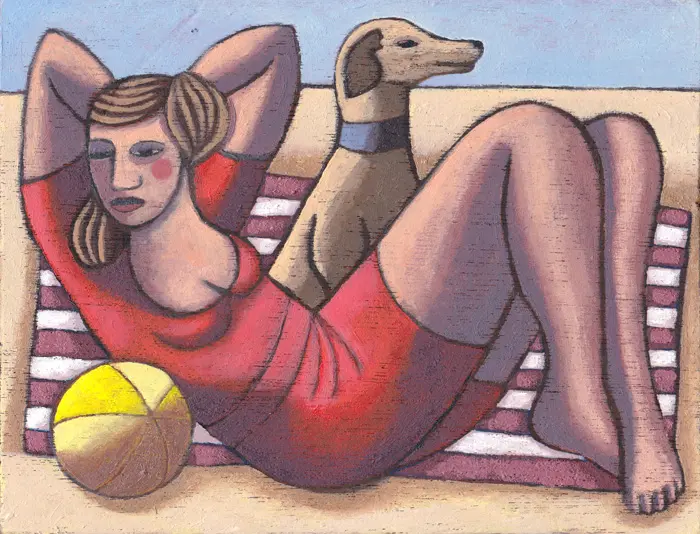 Aline Jansma, Terschelling, Oil on panel, 19x24 cm, €.275,-