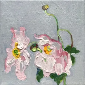 Anne Jitske Salverda, Heerlijke nazomer, 145 euro, Oil on canvas, unframed, 15x15 cm