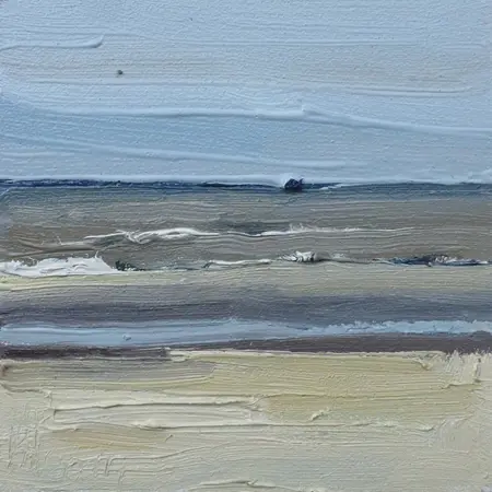 Anne Jitske Salverda, Langevelderslag, Oil on panel, unframed, 15x15 cm, €.135,-