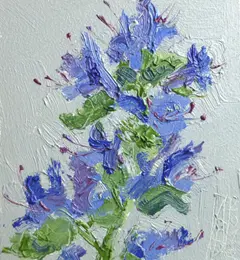Anne Jitske Salverda, Stukje Noordwijk in mijn atelier,135 euro, Oil on panel, unframed, 11,5x10,5 cm