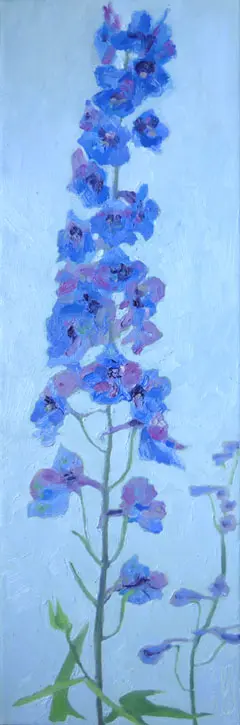 Anne Jitske Salverda, Tweede bloei, 350 euro, Oil on canvas, unframed, 60x20 cm