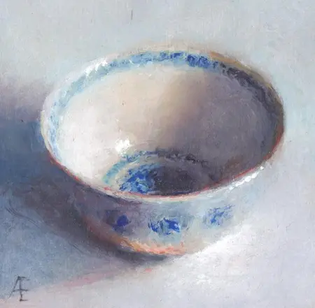 Anneke Elhorst, Blauw, 240 euro, Oil on canvas, unframed, 12x12x3