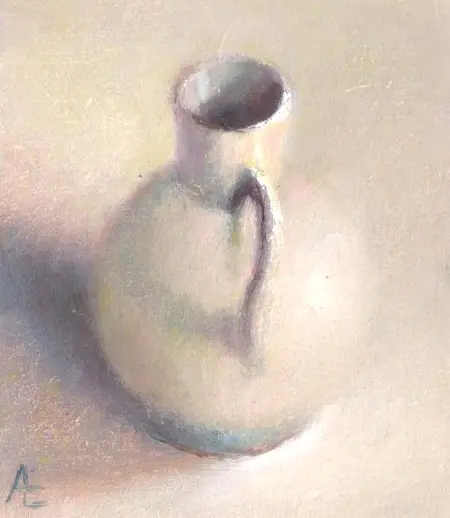 Anneke Elhorst, Kannetje, 220 euro, Oil on panel, unframed, 12x10 cm