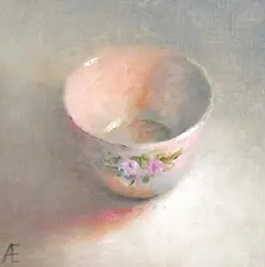 Anneke Elhorst, Kommetje, Oil on panel, 10x10 cm, €.195,-