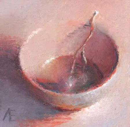 Anneke Elhorst, Mini 1, 150 euro, Oil on panel, unframed, 8x8x2 cm