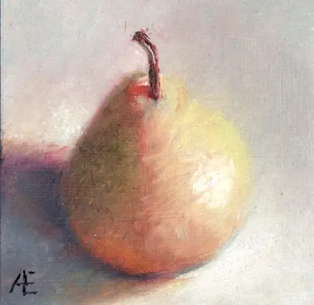 Anneke Elhorst, Peer, 195 euro, Oil on panel, unframed, 10x10x3 cm